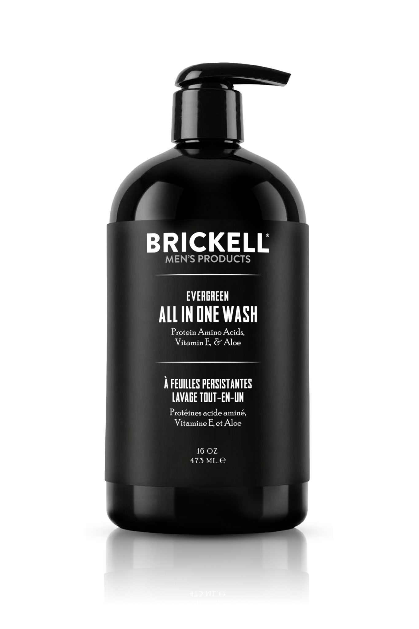 All In One Wash - Evergreen by BRICKELL MEN'S PRODUCTS - Non-toxic, SLOW rated product free from harmful chemicals