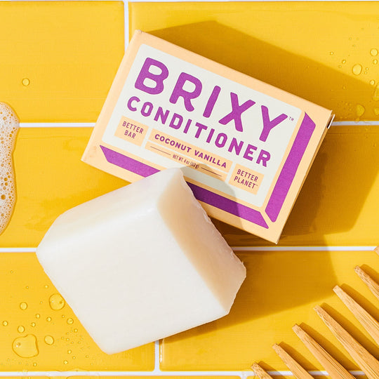Balance Conditioner Bar - Coconut Vanilla by BRIXY - Non-toxic, STOP rated product free from harmful chemicals