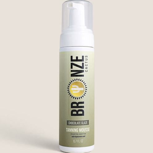Tanning Mousse - Chocolate Glaze by BRONZE CACTUS - Non-toxic Hair Styling + Treatment product rated STOP by Million Marker, free from BPA, phthalates, and parabens