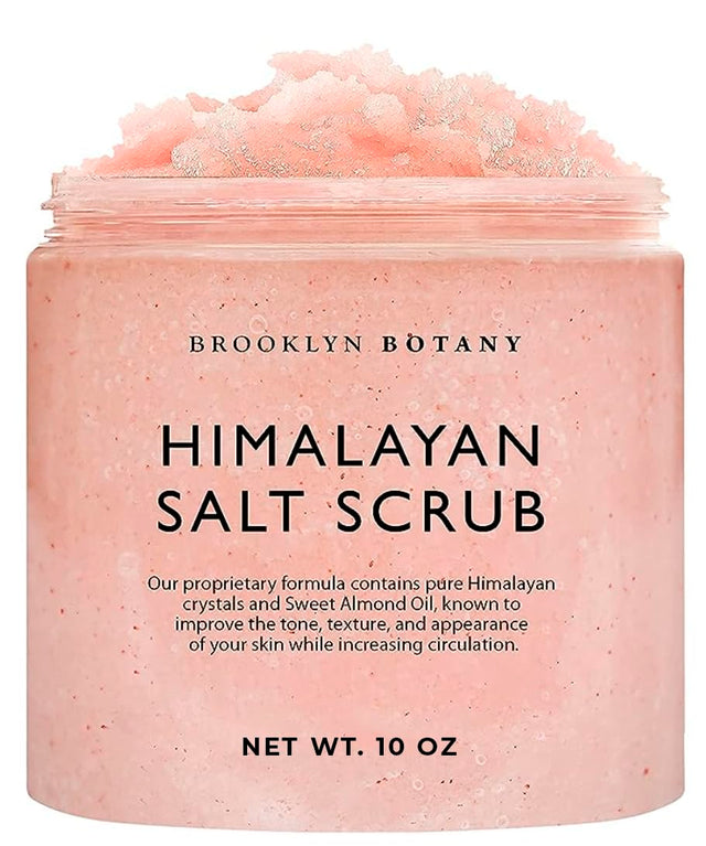 Himalayan Salt Scrub by BROOKLYN BOTANY - Non-toxic, STOP rated product free from harmful chemicals