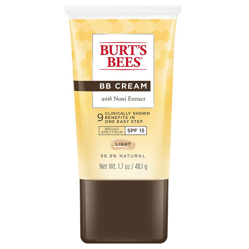 BB Cream with Noni Extract Broad Spectrum SPF – Light/Medium by BURT'S BEES - Non-toxic Cosmetics product rated SLOW by Million Marker, free from BPA, phthalates, and parabens