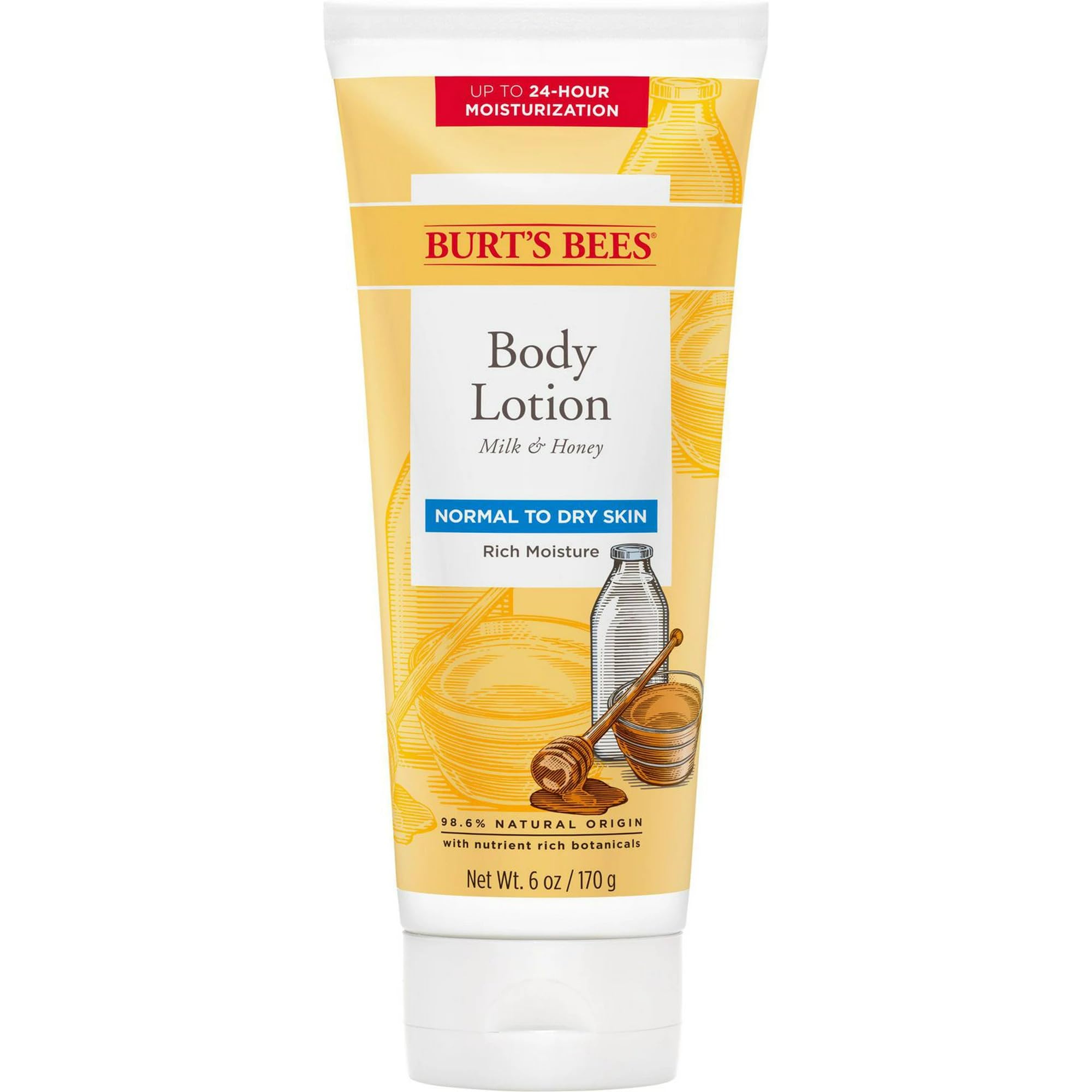 Milk & Honey Body Lotion by Burt's Bees - Non-toxic Body Oils, Butters + lotions product rated SLOW by Million Marker, free from BPA, phthalates, and parabens