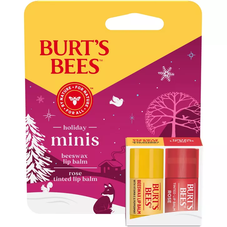 Limited Edition Holiday Rose Tinted Lip Balm by BURT'S BEES - Non-toxic Lip Balms product rated SLOW by Million Marker, free from BPA, phthalates, and parabens