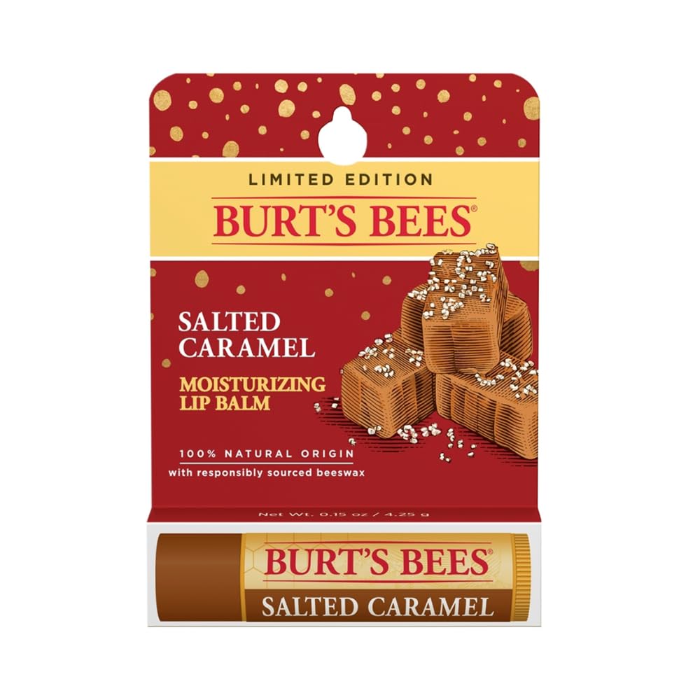 Limited Edition Salted Caramel Moisturizing Lip Balm by BURT'S BEES - Non-toxic Lip Balms product rated SLOW by Million Marker, free from BPA, phthalates, and parabens