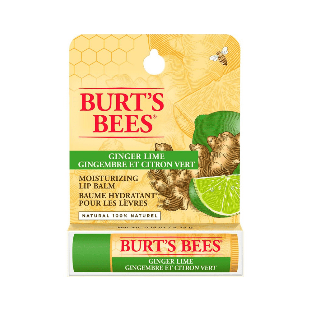 Moisturizing Lip Balm – Ginger Lime by BURT'S BEES - Non-toxic Lip Balms product rated SLOW by Million Marker, free from BPA, phthalates, and parabens