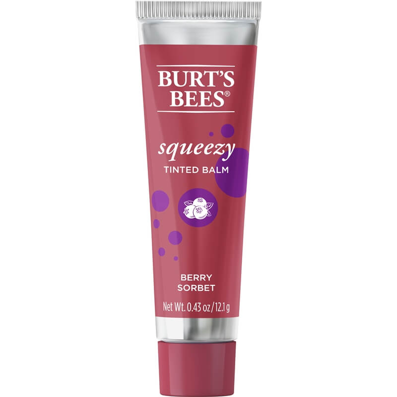 Squeezy Tinted Balm – Berry Sorbet by BURT'S BEES - Non-toxic Cosmetics product rated SLOW by Million Marker, free from BPA, phthalates, and parabens
