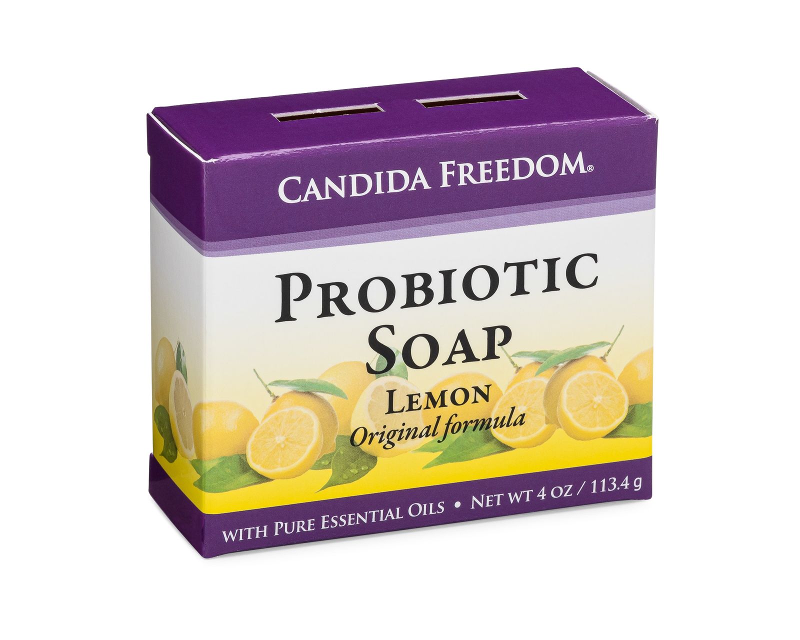 Probiotic Soap – Lemon by Candida Freedom - Non-toxic, SLOW rated product free from harmful chemicals
