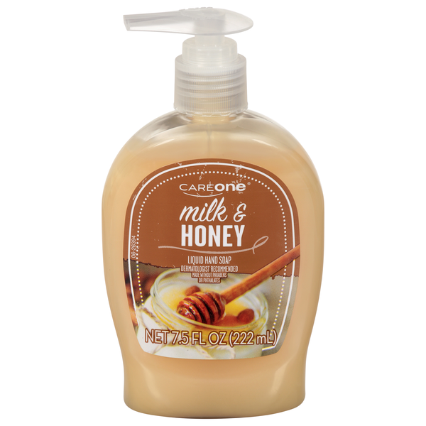 Liquid Hand Soap – Milk & Honey by CAREone - Non-toxic, STOP rated product free from harmful chemicals