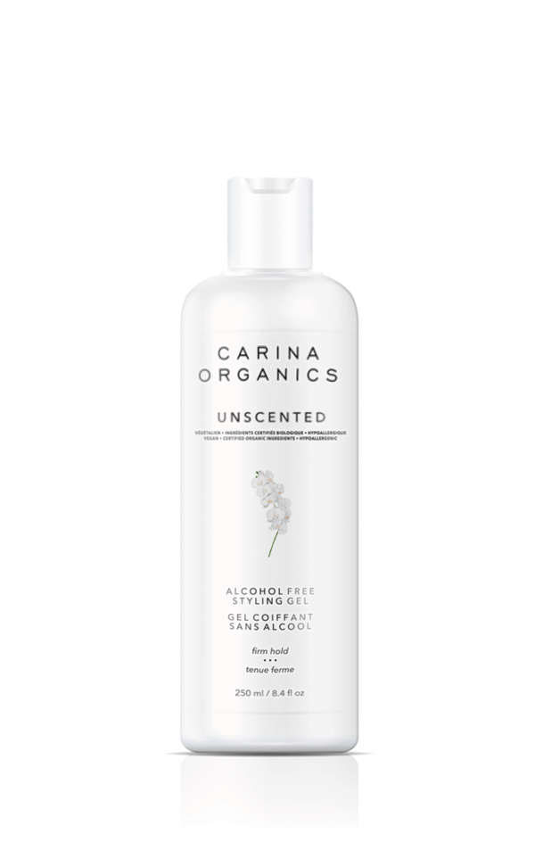 Unscented Alcohol-Free Styling Gel by Carina Organics - Non-toxic, GO rated product free from harmful chemicals