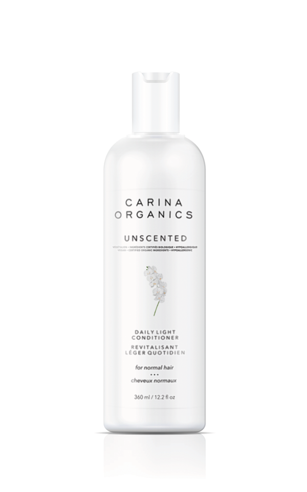 Unscented Daily Light Conditioner by Carina Organics - Non-toxic, GO rated product free from harmful chemicals
