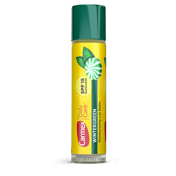 Sunscreen Lip Balm – Wintergreen SPF 15 by Carmex - Non-toxic, STOP rated product free from harmful chemicals