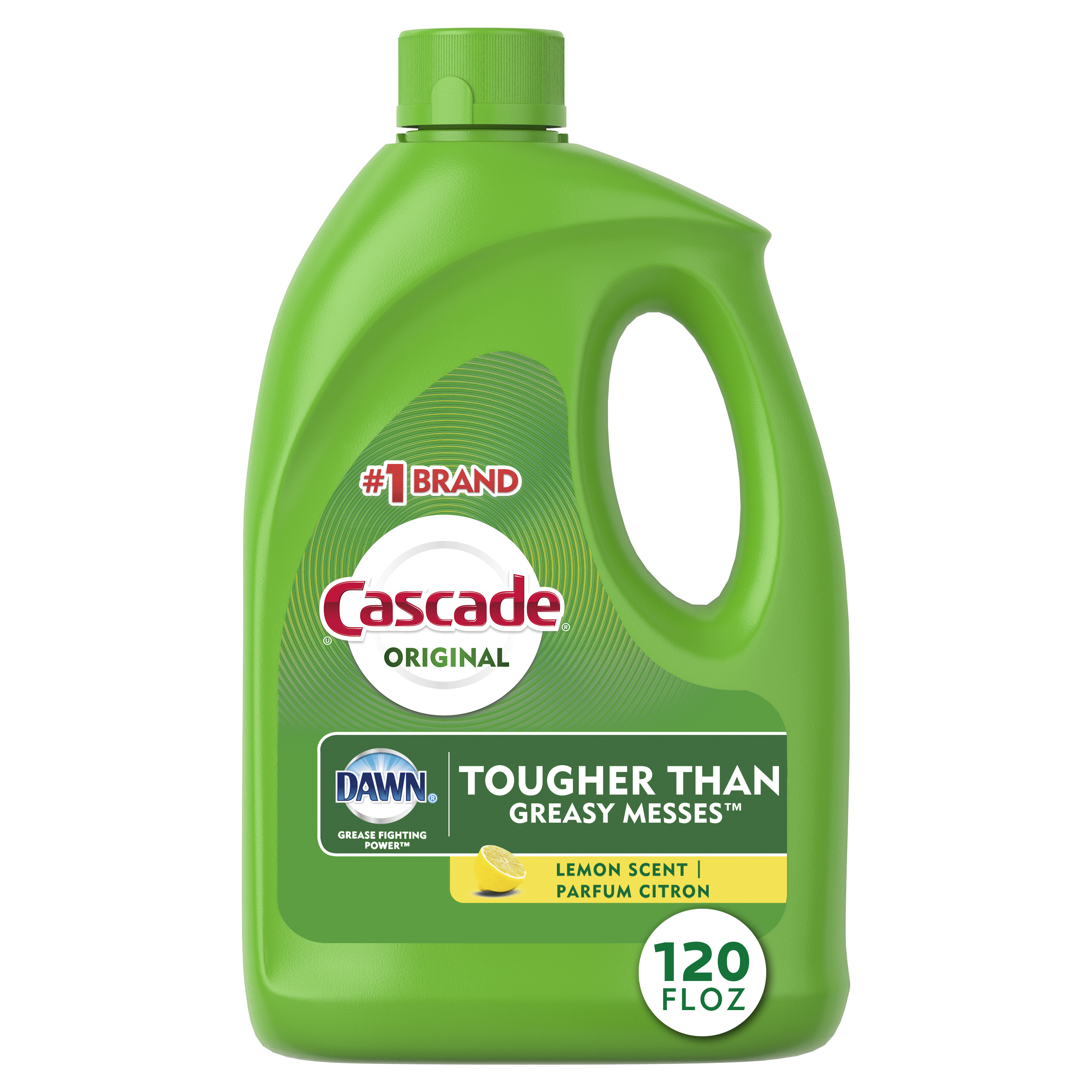 Original Dishwasher Detergent Gel – Lemon Scent by Cascade - Non-toxic, STOP rated product free from harmful chemicals