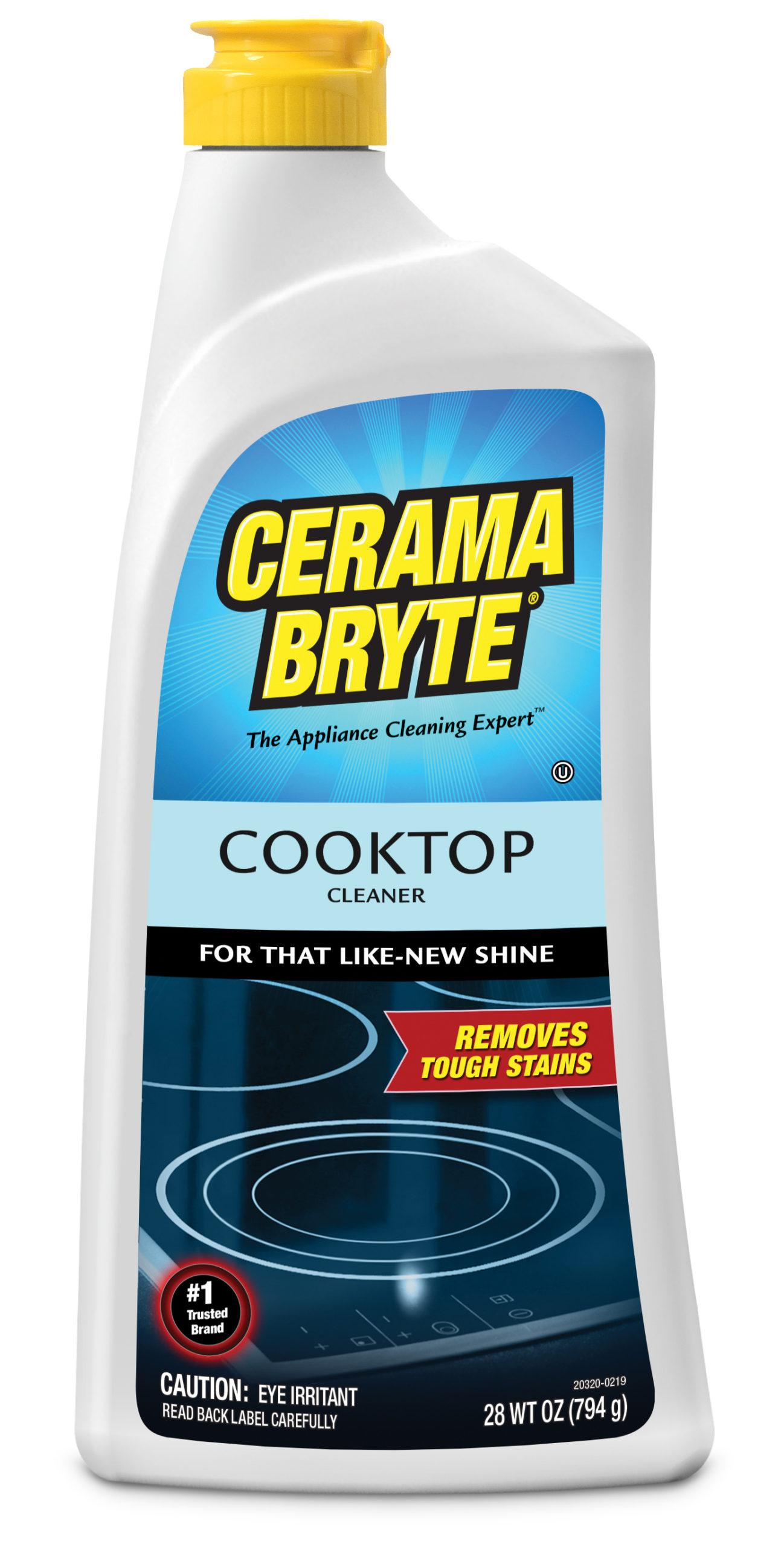 Cooktop Cleaner by CERAMA BRYTE - Non-toxic, STOP rated product free from harmful chemicals