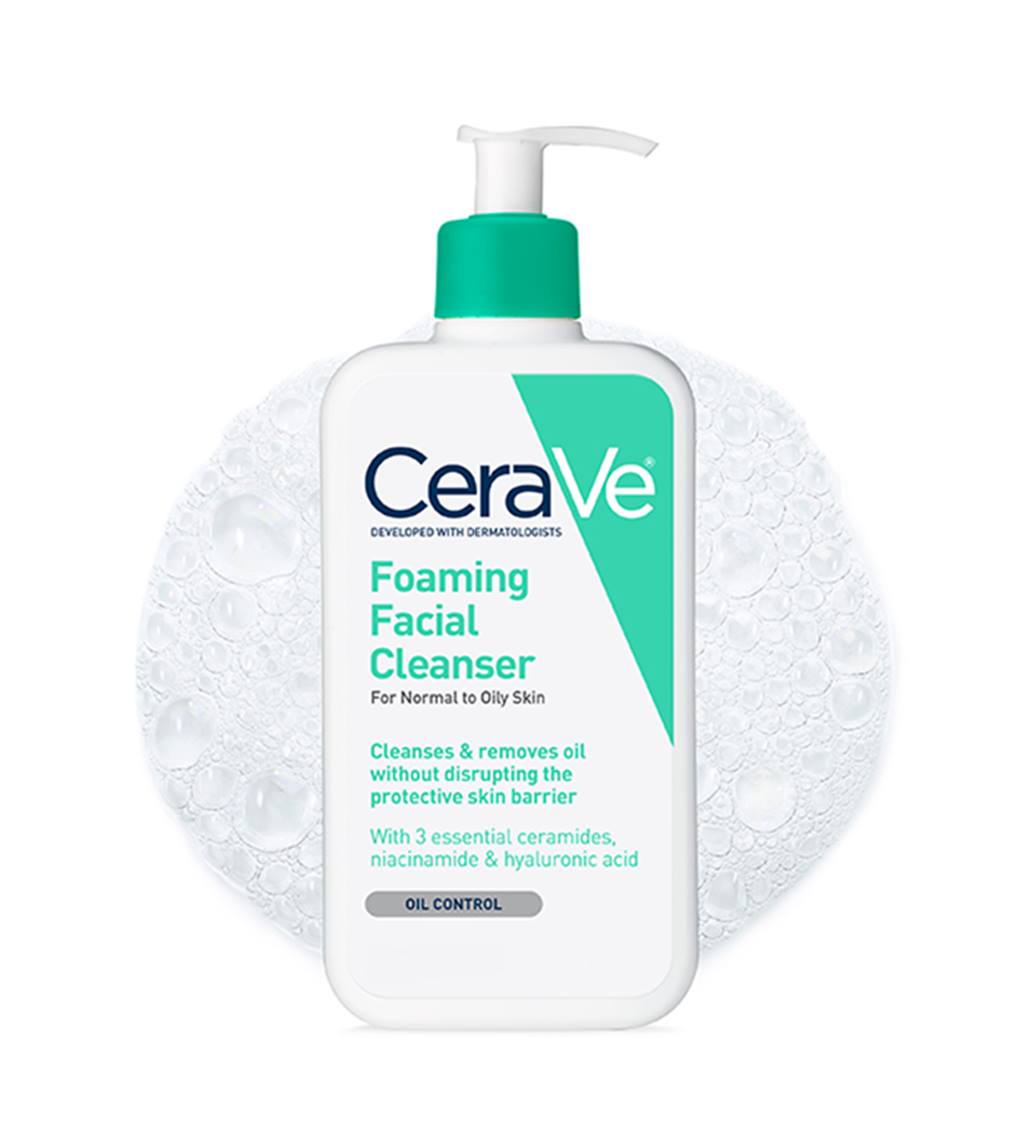 Foaming Facial Cleanser by CeraVe - Non-toxic Facial Care product rated STOP by Million Marker, free from BPA, phthalates, and parabens