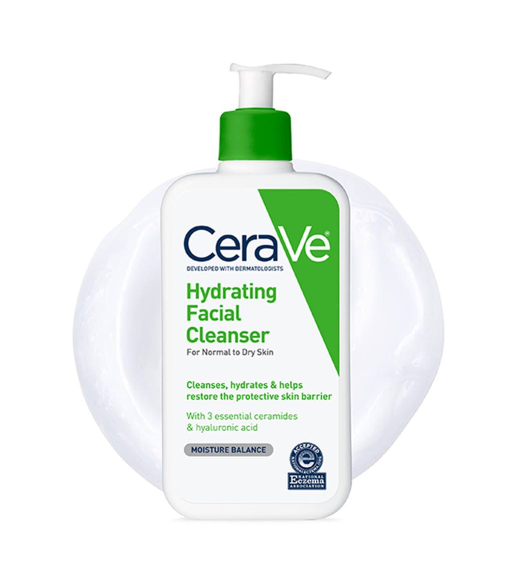Hydrating Facial Cleanser by CeraVe - Non-toxic Facial Care product rated STOP by Million Marker, free from BPA, phthalates, and parabens
