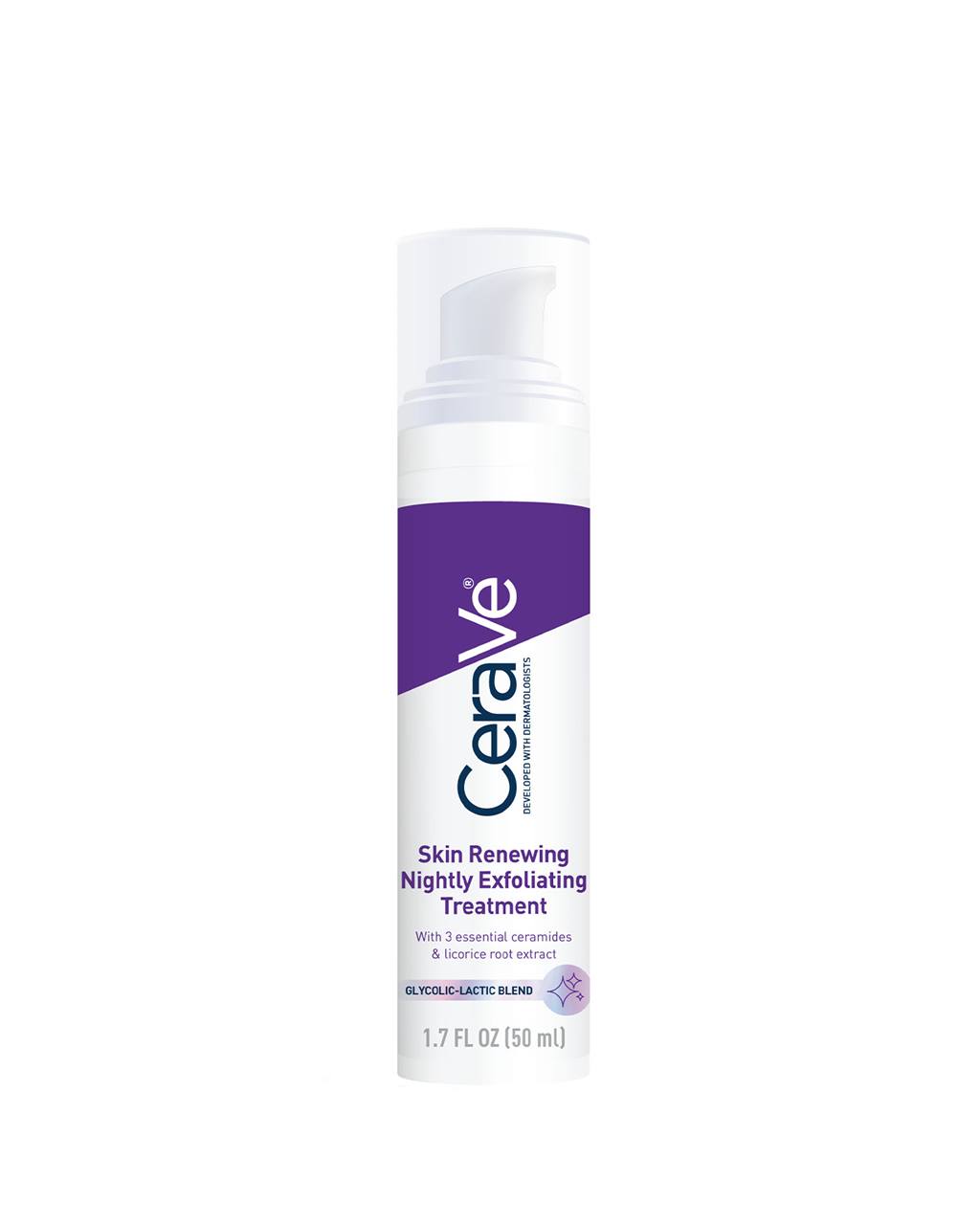 Skin Renewing Nightly Exfoliating Treatment by CeraVe - Non-toxic, SLOW rated product free from harmful chemicals