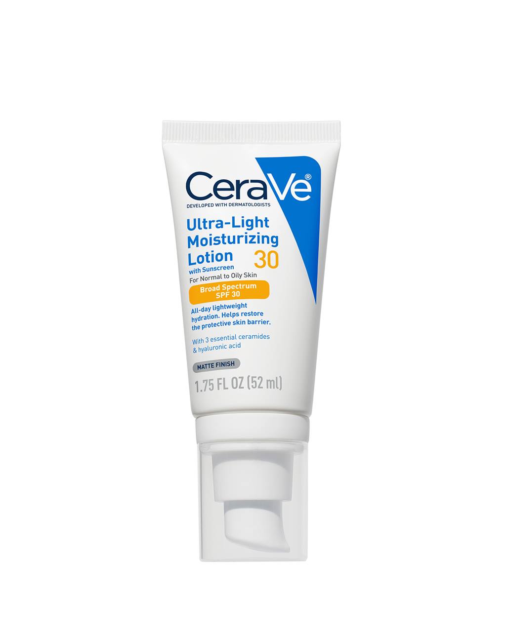 Ultra-Light Moisturizing Lotion Broad Spectrum SPF 30 by CeraVe - Non-toxic, STOP rated product free from harmful chemicals