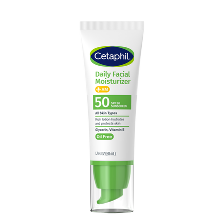 Daily Facial Moisturizer SPF 50 by Cetaphil - Non-toxic, STOP rated product free from harmful chemicals