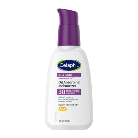 Oily Skin DermaControl Oil Absorbing Moisturizer SPF 30 by Cetaphil - Non-toxic Sunscreens product rated STOP by Million Marker, free from BPA, phthalates, and parabens