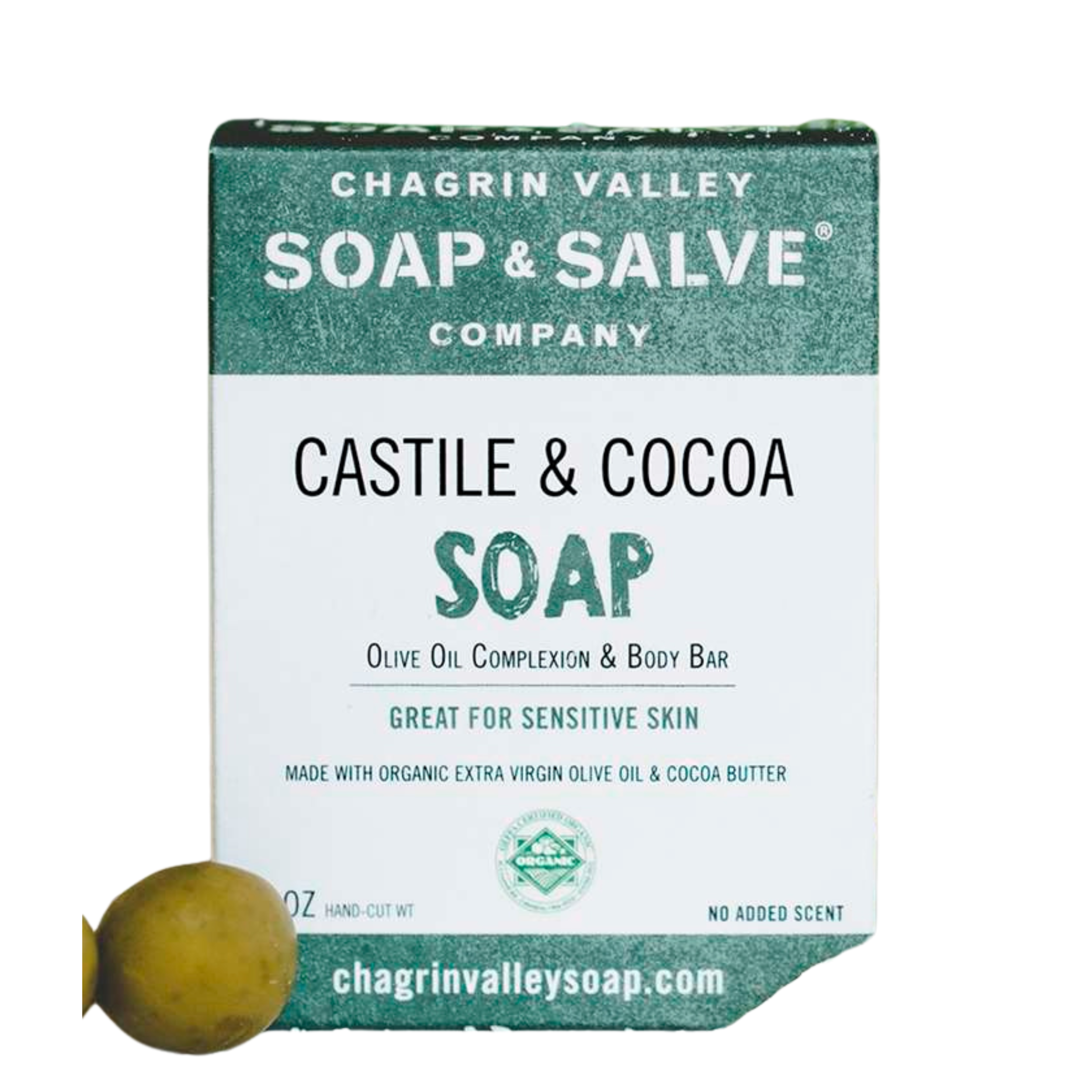 Natural Soap: Castile & Cocoa by Chagrin Valley Soap and Salve Company - Non-toxic Soaps + Body Washes product rated GO by Million Marker, free from BPA, phthalates, and parabens