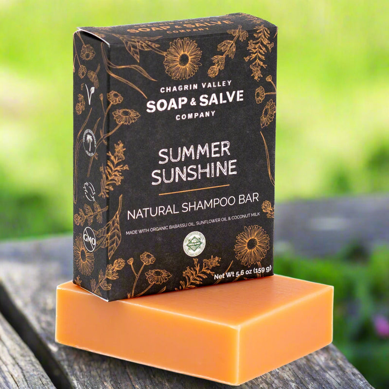Natural Shampoo Bar - Summer Sunshine by CHAGRIN VALLEY SOAP & SALVE COMPANY - Non-toxic, SLOW rated product free from harmful chemicals