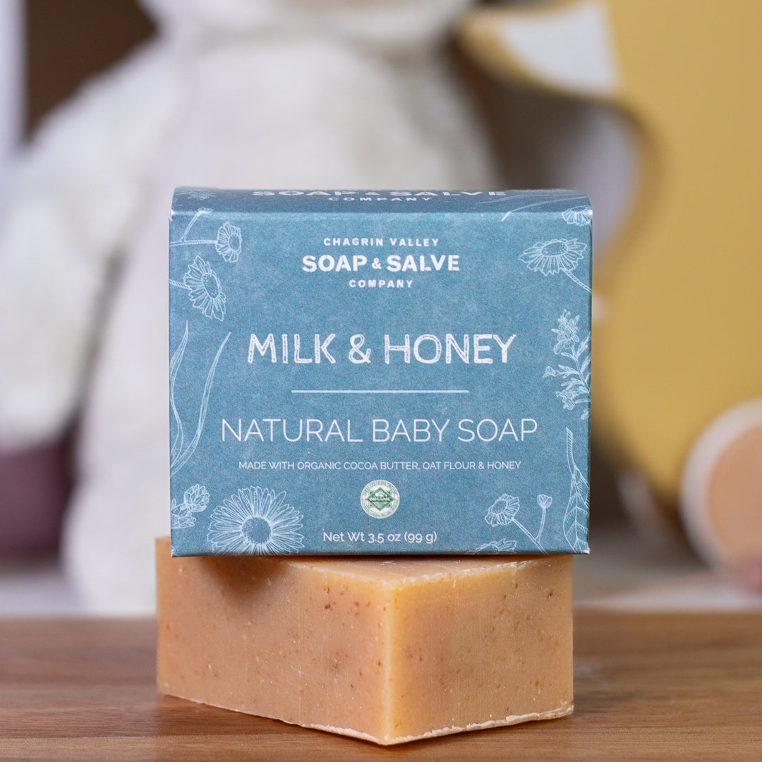 Natural Soap - Milk & Honey Baby Soap by Chagrin Valley Soap & Salve - Non-toxic, GO rated product free from harmful chemicals
