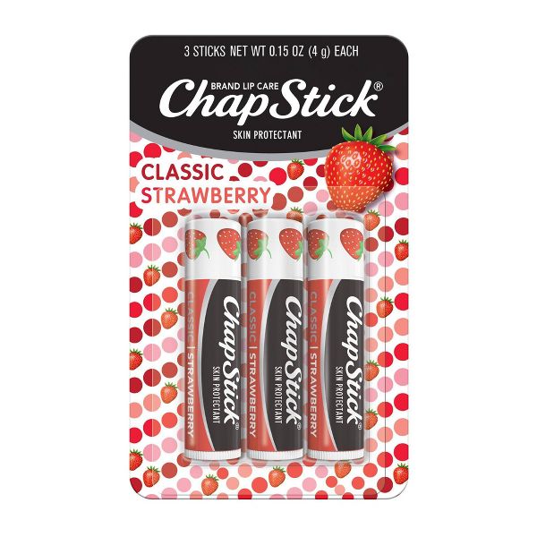 Lip Balm - Classic Strawberry by ChapStick - Non-toxic, STOP rated product free from harmful chemicals