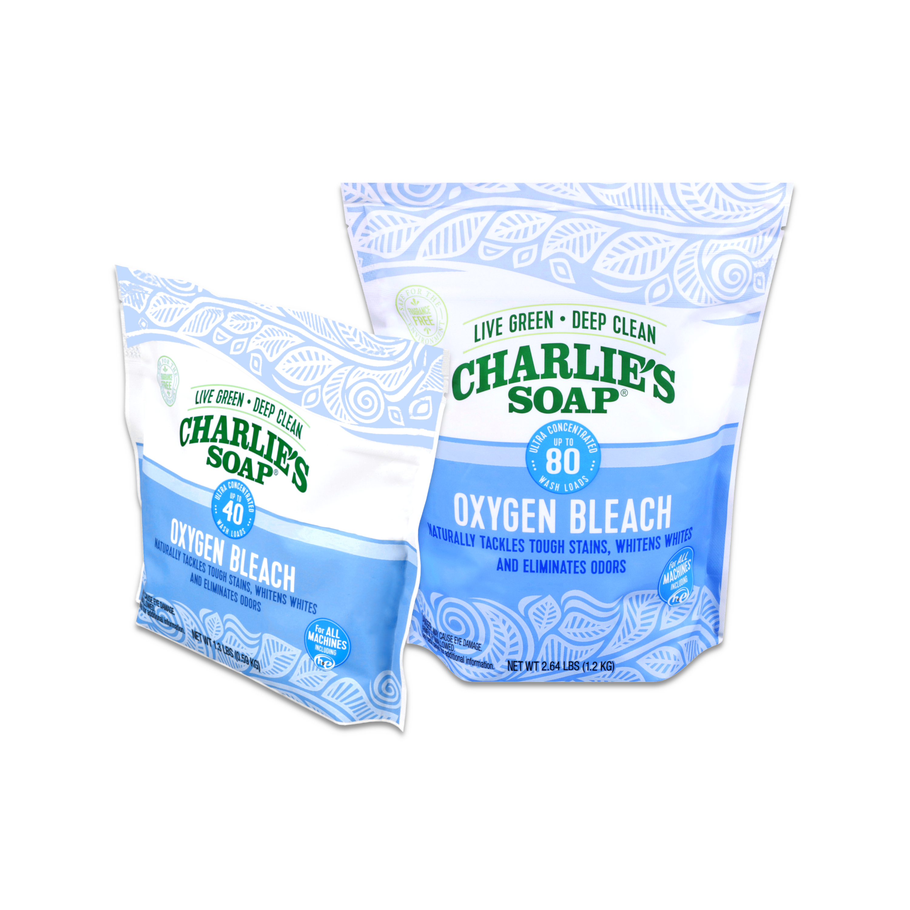 Oxygen Bleach Non-chlorine Bleach by CHARLIE'S SOAP - Non-toxic, GO rated product free from harmful chemicals