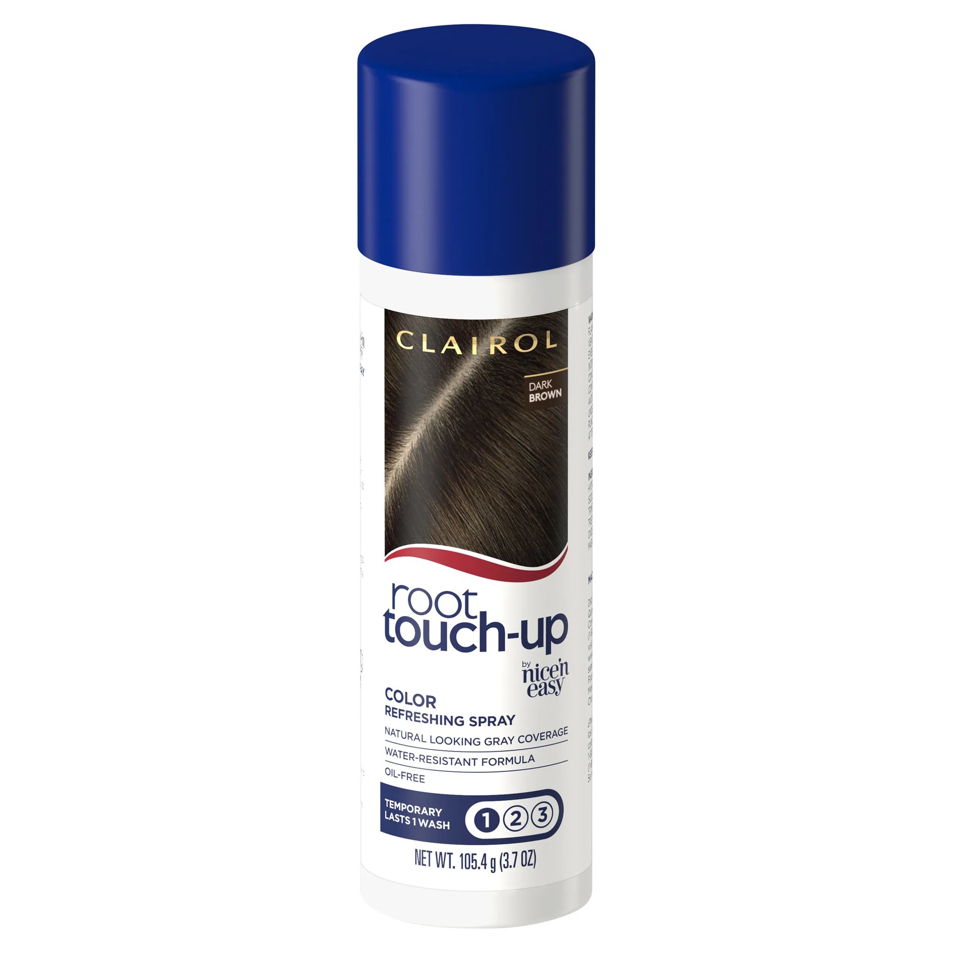 Root Touch-Up Color Refreshing Spray - Dark Brown by CLAIROL - Non-toxic Hair Styling + Treatment product rated STOP by Million Marker, free from BPA, phthalates, and parabens