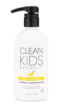 Banana Smoothie Conditioner by Clean Kids Naturally - Non-toxic, GO rated product free from harmful chemicals