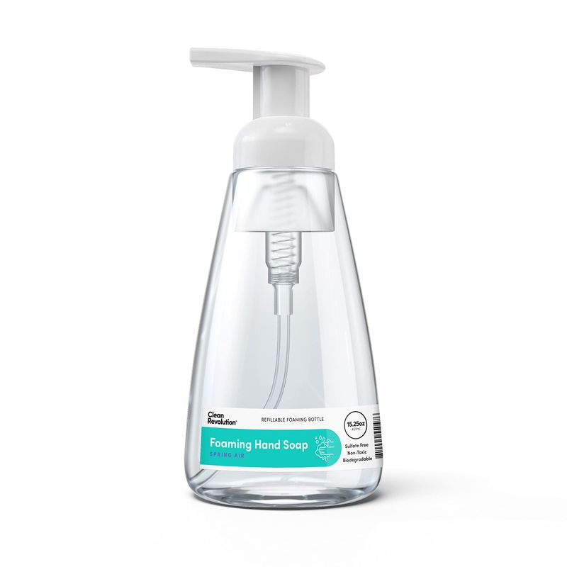 Foaming Hand Soap - Fragrance Free by CLEAN REVOLUTION - Non-toxic, SLOW rated product free from harmful chemicals