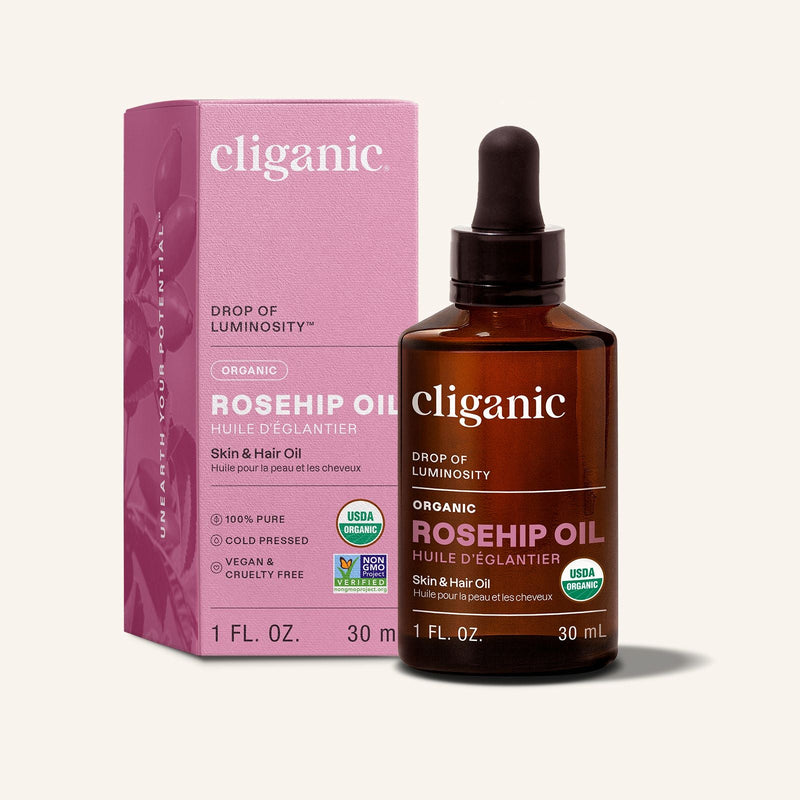 Organic Rosehip Oil by cliganic - Non-toxic, GO rated product free from harmful chemicals