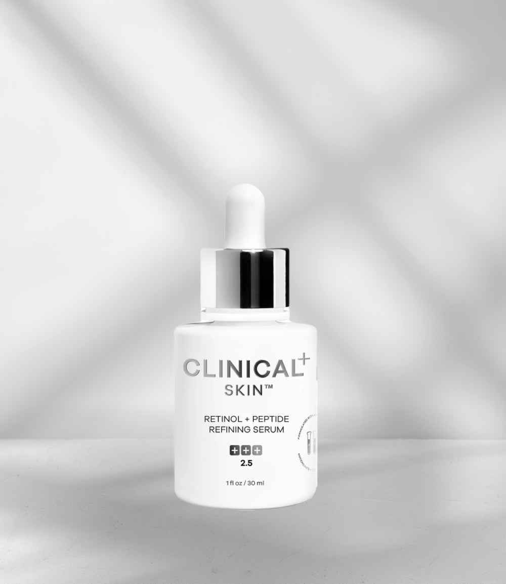 Retinol + Peptide Refining Serum by CLINICAL+ SKIN - Non-toxic, STOP rated product free from harmful chemicals