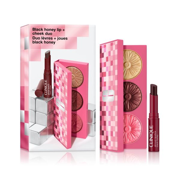 Black Honey Lip + Cheek Pop Palette Set by CLINIQUE - Non-toxic, STOP rated product free from harmful chemicals