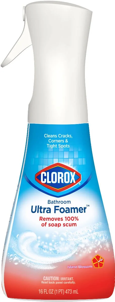 Bathroom Ultra Foamer Cleaner Spray - Island Blossom by CLOROX - Non-toxic Household Cleaning Products product rated STOP by Million Marker, free from BPA, phthalates, and parabens