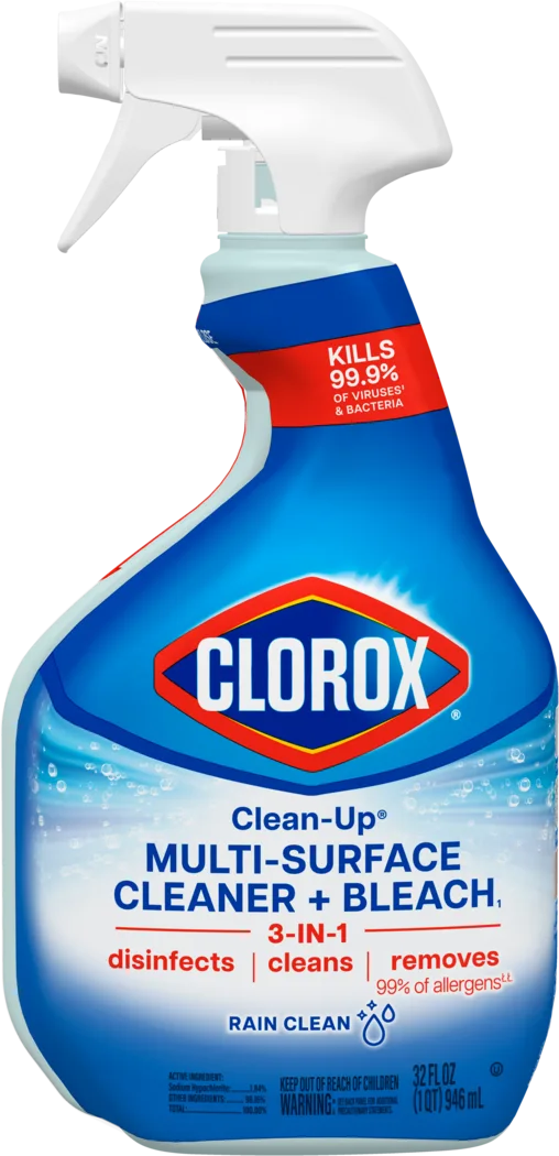 Clean Up Multi-Surface Cleaner + Bleach - Rain Clean by CLOROX - Non-toxic Household Cleaning Products product rated STOP by Million Marker, free from BPA, phthalates, and parabens