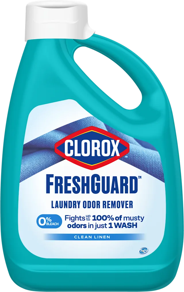 FreshGuard Laundry Odor Remover – Clean Linen by CLOROX - Non-toxic Laundry product rated STOP by Million Marker, free from BPA, phthalates, and parabens