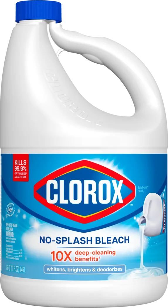 No-Splash Bleach by CLOROX - Non-toxic Laundry product rated SLOW by Million Marker, free from BPA, phthalates, and parabens