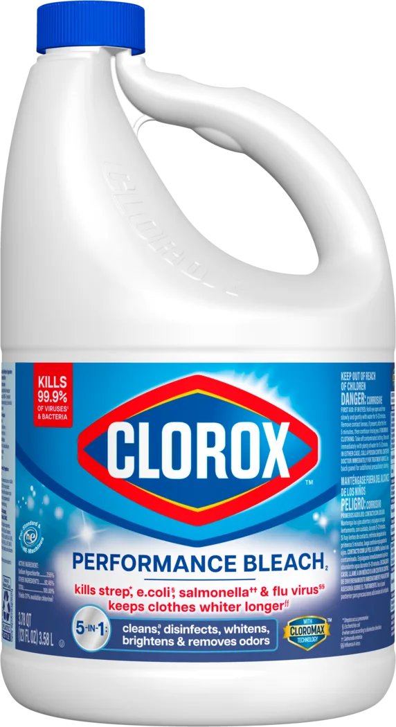 Performance Bleach by CLOROX - Non-toxic Laundry product rated SLOW by Million Marker, free from BPA, phthalates, and parabens