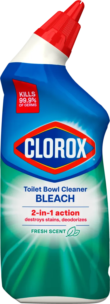 Toilet Bowl Cleaner With Bleach – Fresh Scent by CLOROX - Non-toxic, STOP rated product free from harmful chemicals