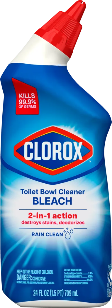 Toilet Bowl Cleaner With Bleach – Rain Clean by CLOROX - Non-toxic, STOP rated product free from harmful chemicals