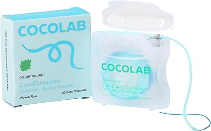 CocoThreaders Floss Threaders - Delightful Mint by COCOLAB - Non-toxic, STOP rated product free from harmful chemicals