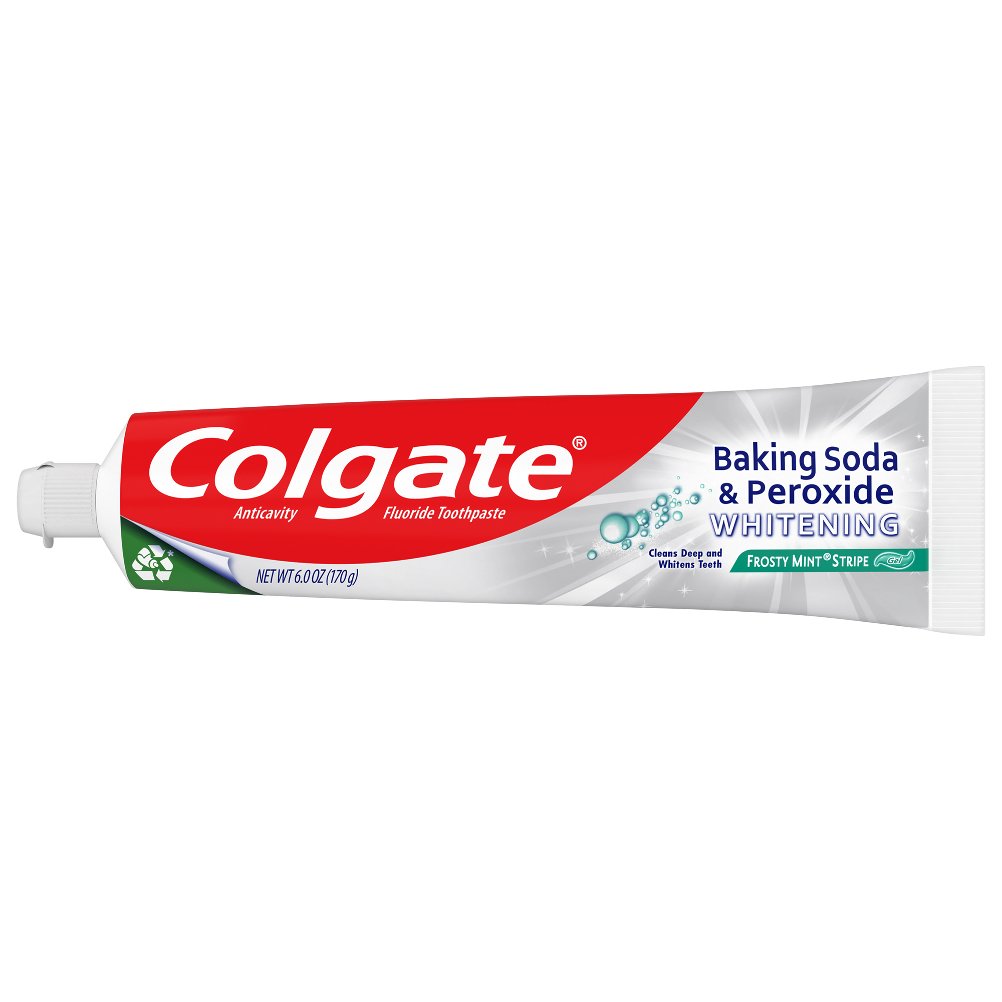 Baking Soda & Peroxide Whitening Toothpaste Gel – Frosty Mint by Colgate - Non-toxic, STOP rated product free from harmful chemicals