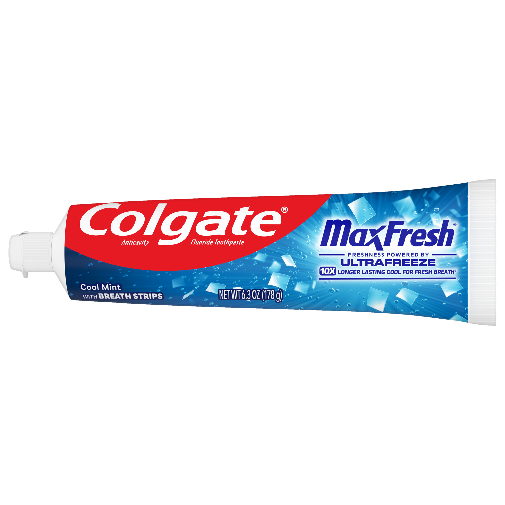 Max Fresh Toothpaste – Cool Mint With Breath Strips by Colgate - Non-toxic, STOP rated product free from harmful chemicals