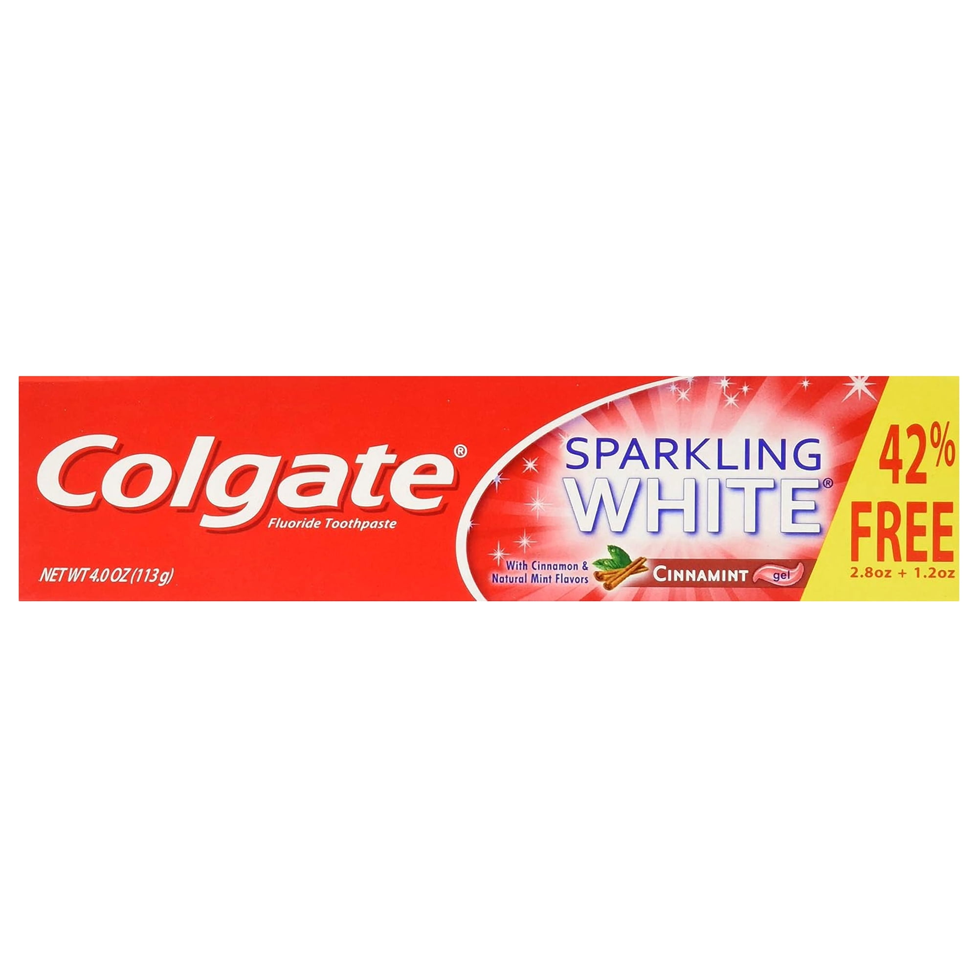 Sparkling White - Cinnamint by Colgate - Non-toxic Oral Care product rated STOP by Million Marker, free from BPA, phthalates, and parabens
