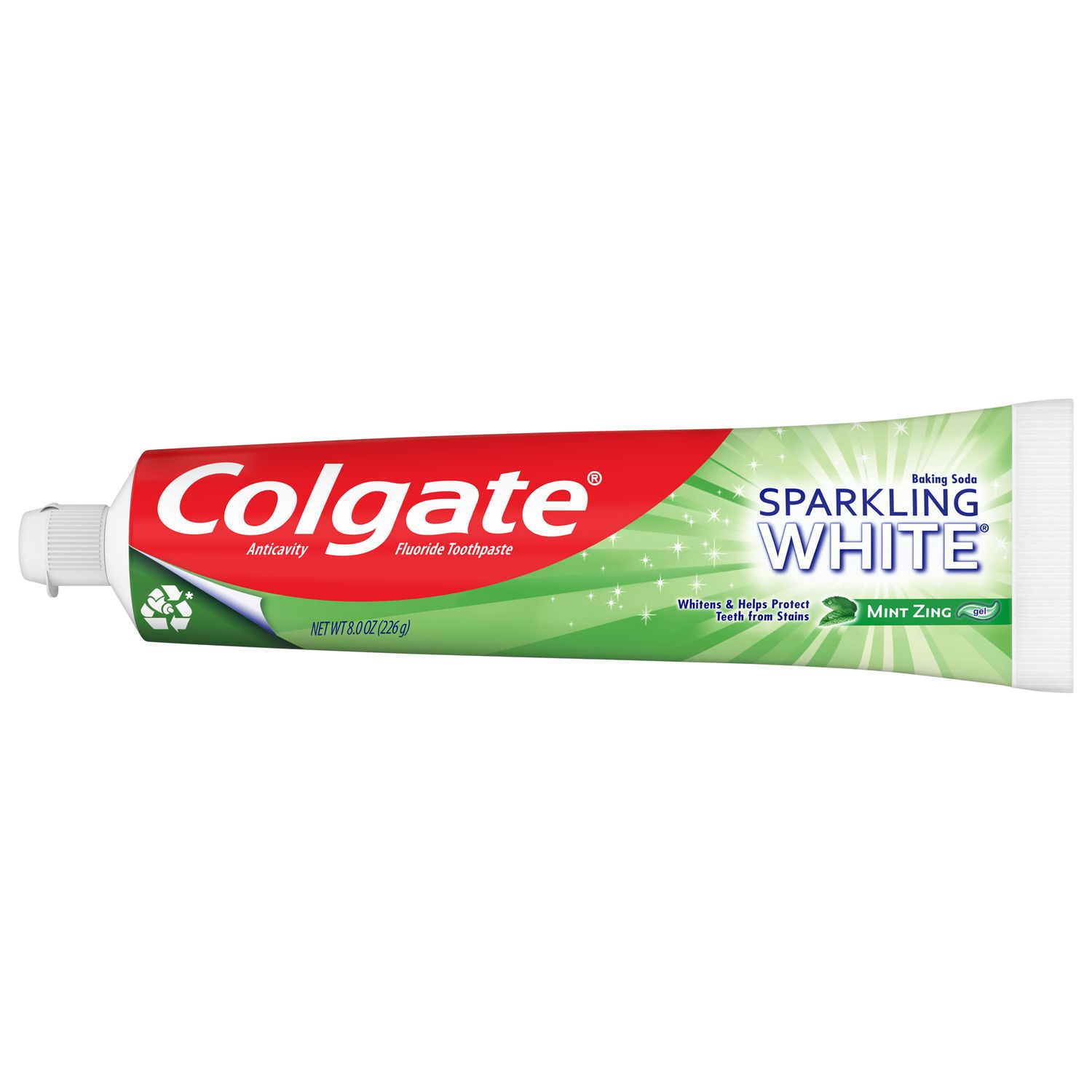 Sparkling White Toothpaste – Mint Zing by Colgate - Non-toxic Oral Care product rated STOP by Million Marker, free from BPA, phthalates, and parabens