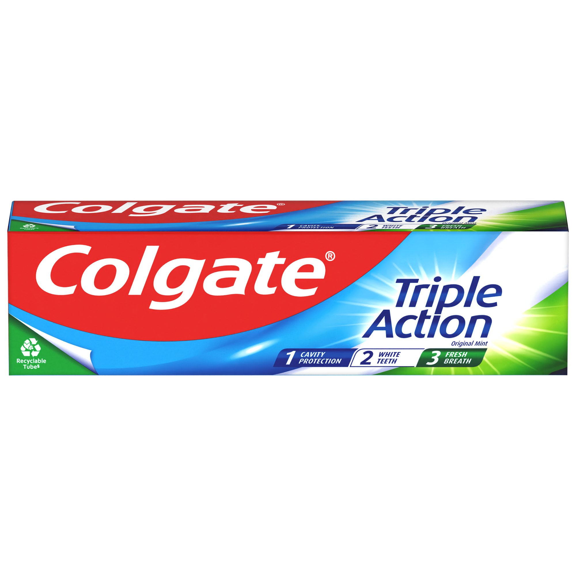 Triple Action Toothpaste - Original Mint by Colgate - Non-toxic Oral Care product rated STOP by Million Marker, free from BPA, phthalates, and parabens