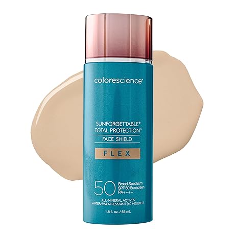 Sunforgettable Total Protection Face Shield SPF 50 by colorescience - Non-toxic, STOP rated product free from harmful chemicals