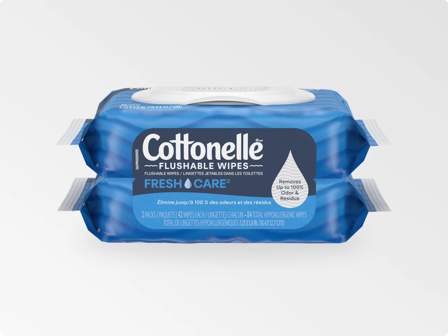 Fresh Care Flushable Wipes by Cottonelle - Non-toxic, STOP rated product free from harmful chemicals