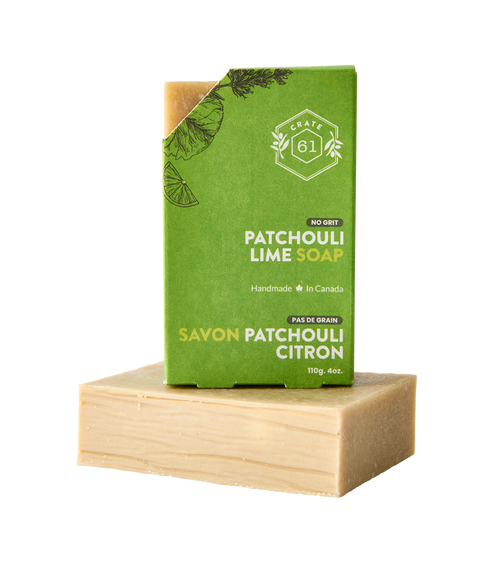 Patchouli Lime Bar Soap by CRATE 61 - Non-toxic, SLOW rated product free from harmful chemicals